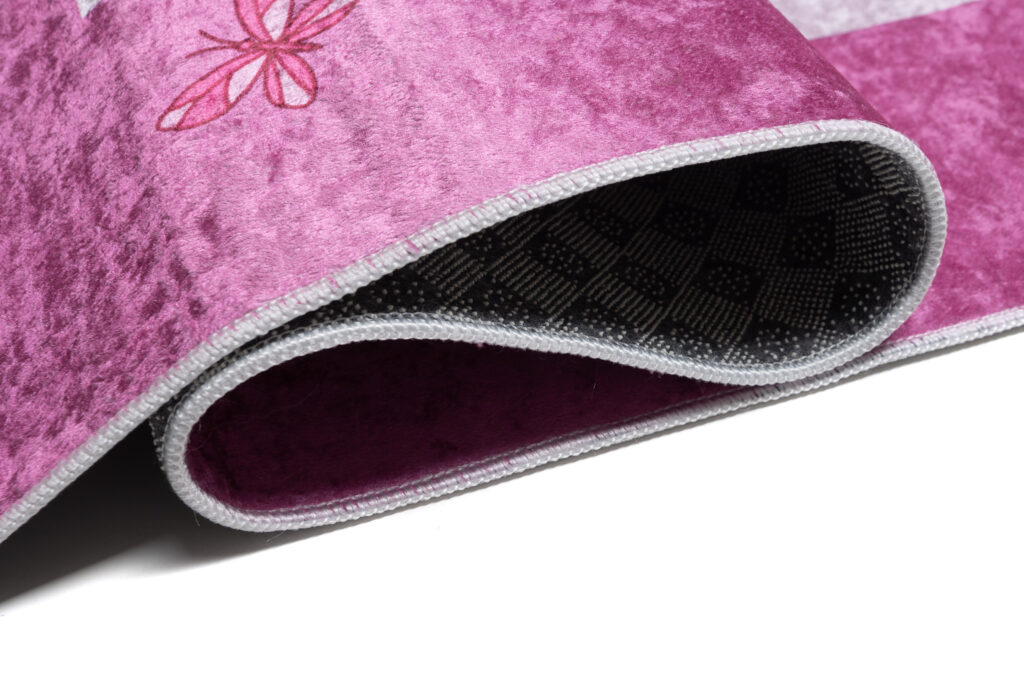 Tappeto Emma Bambini Rosa Castello Principessa Antiscivolo