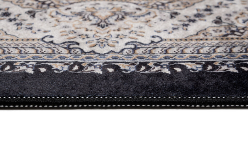 Tappeto Victoria con Frange Classico Rosetta Marrone