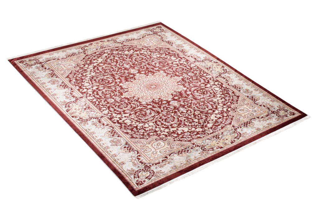 Tappeto Victoria con Frange Tradizionale Marrone Crema