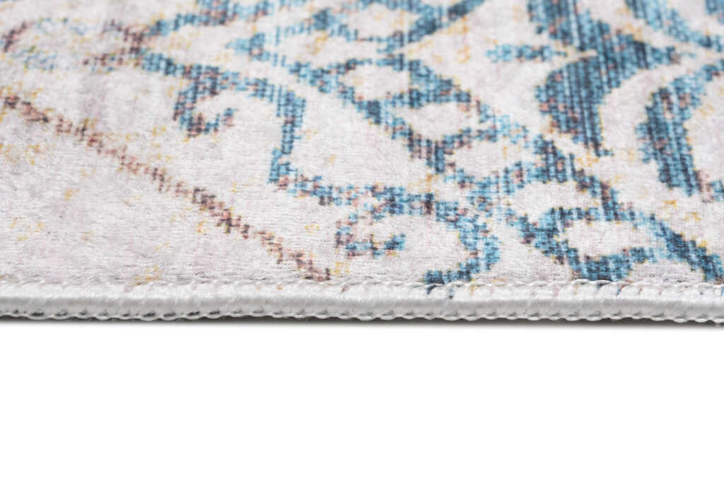 Tappeto Toscana Vintage Blu Beige Ornamenti