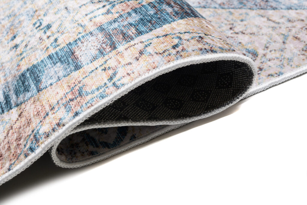 Tappeto Toscana Vintage Blu Beige Ornamenti