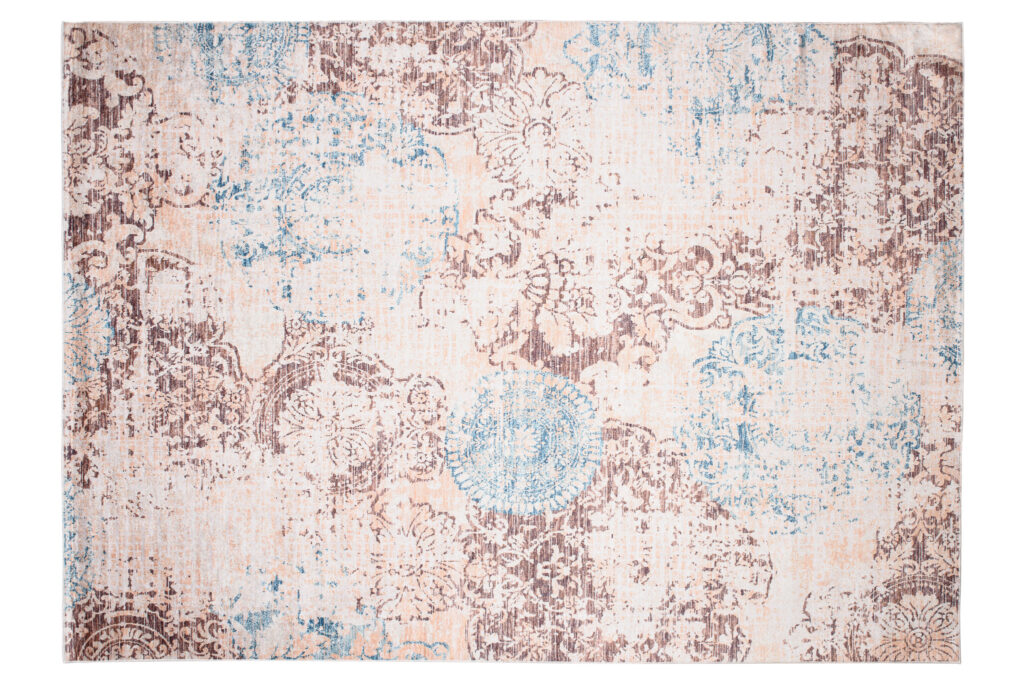Tappeto Toscana Vintage Blu Beige Antiscivolo