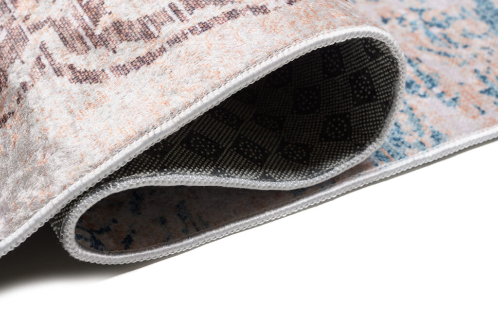 Tappeto Toscana Vintage Blu Beige Antiscivolo