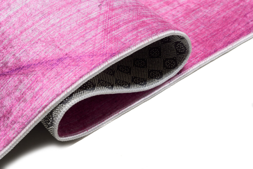Tappeto Toscana Rosa Azzurro Astratto Linee