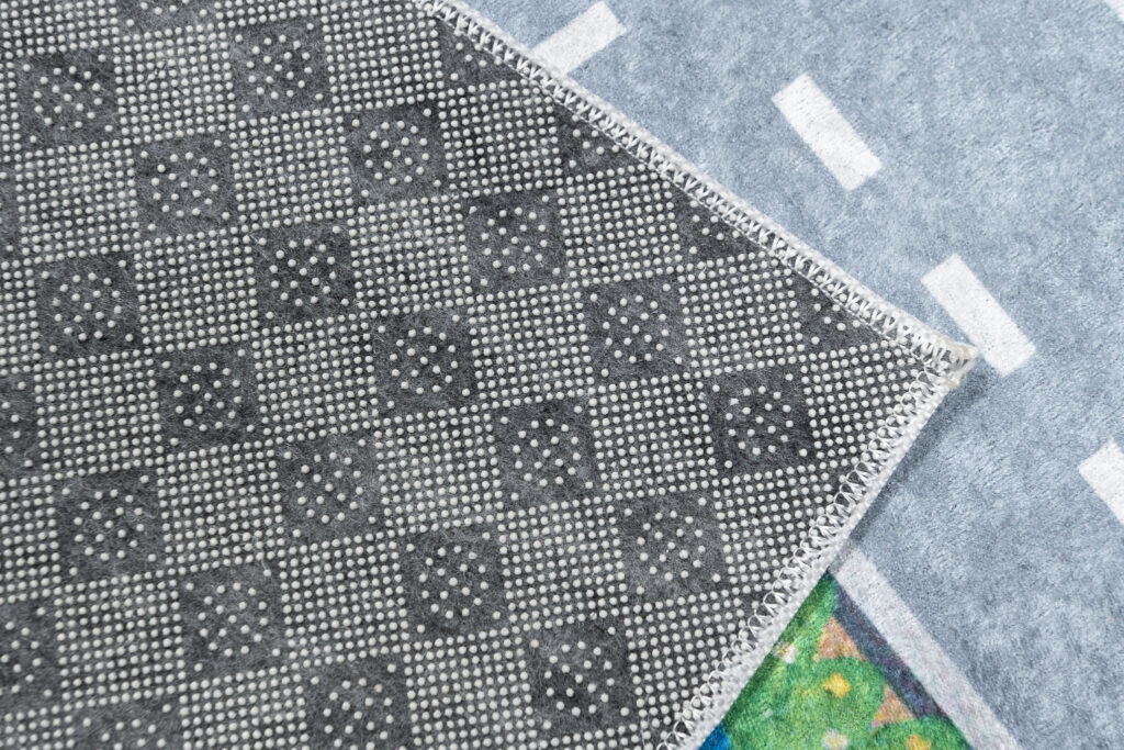 Tappeto Emma Antiscivolo Lavabile Verde Grigio Strada