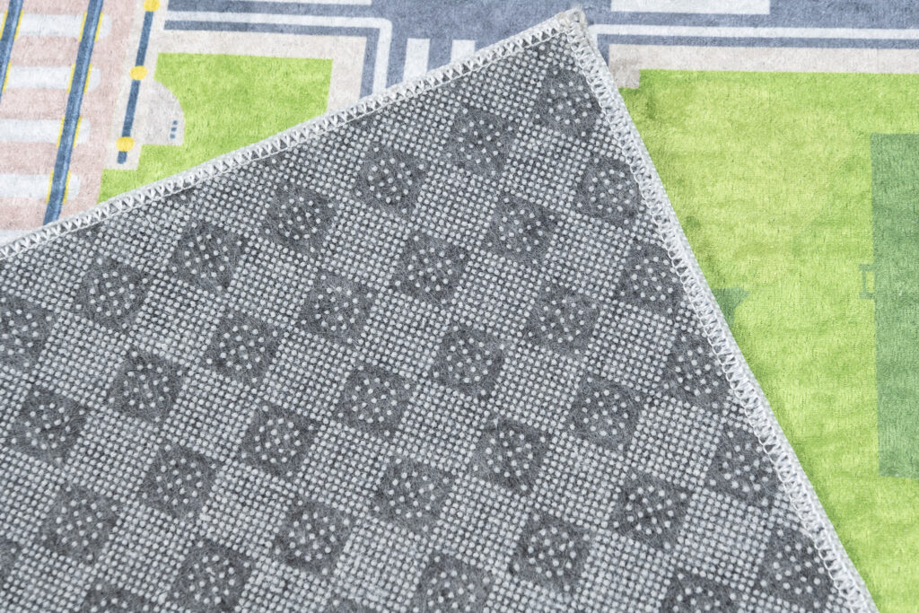 Tappeto Emma Bambini Verde Grigio Città Antiscivolo