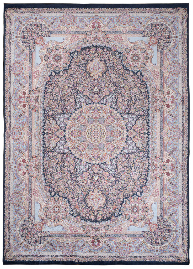 Tappeto Victoria con Frange Rosetta Multicolore