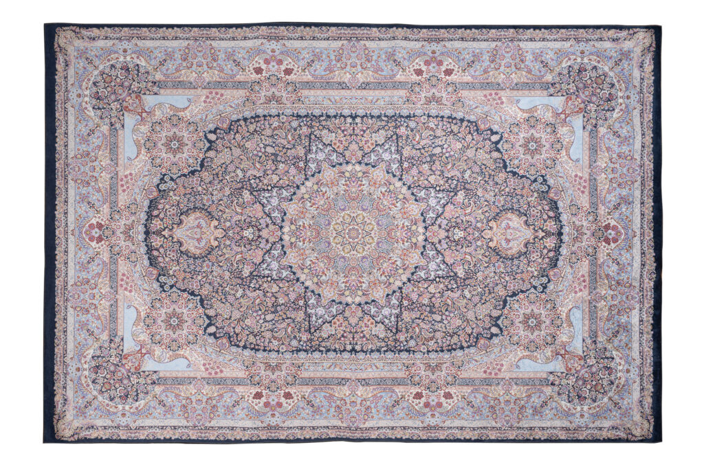 Tappeto Victoria con Frange Rosetta Multicolore