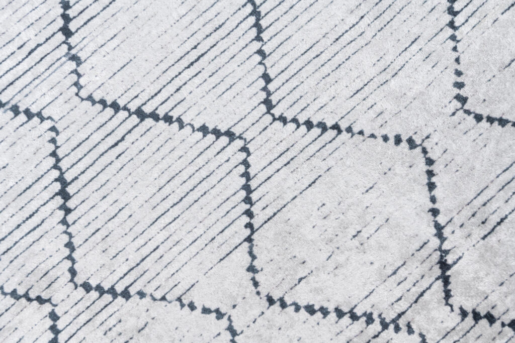 Tappeto Toscana Geometico Grigio Blu Scuro Zig-Zag