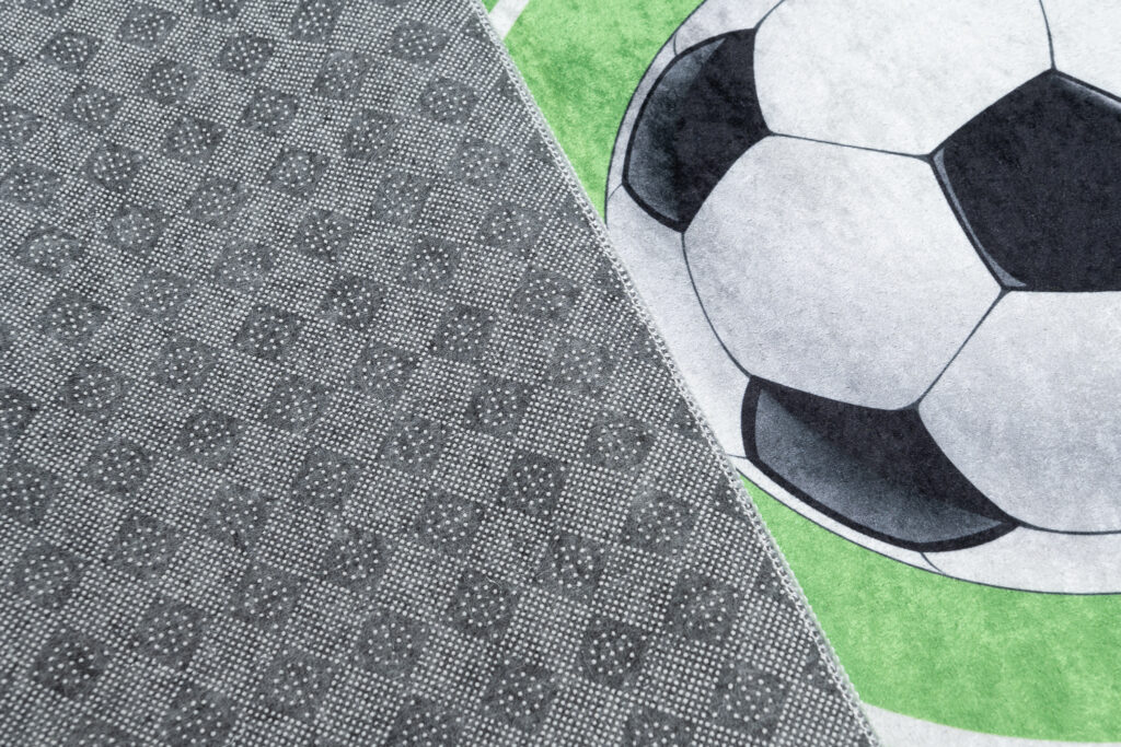 Tappeto Emma Bambini Verde Campo Sportivo Antiscivolo