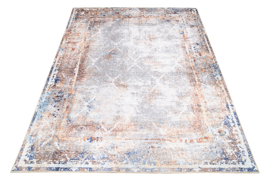 Tappeto Victoria Vintage Blu Scuro Rame