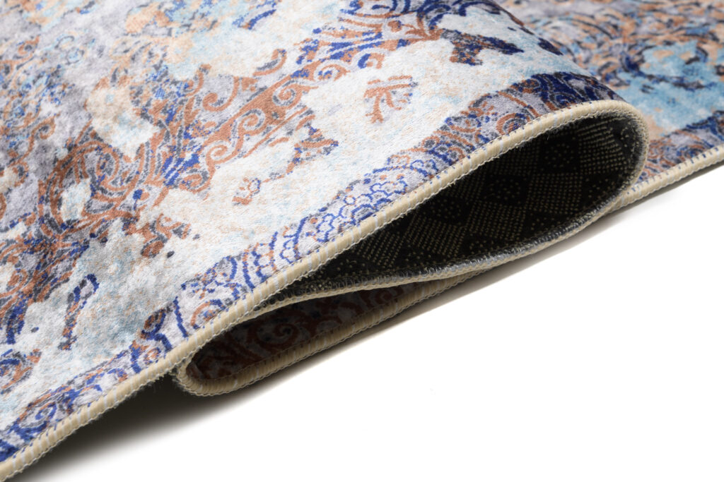 Tappeto Victoria Vintage Blu Scuro Rame
