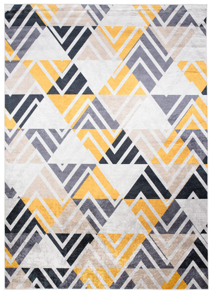 Tappeto Toscana Multicolore Triangoli e Zig-Zag