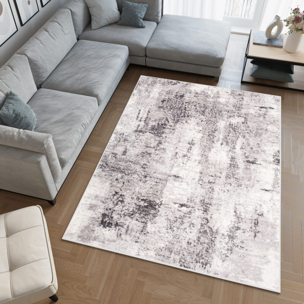 Tappeto Sky Grigio Astratto Vintage Sfumature
