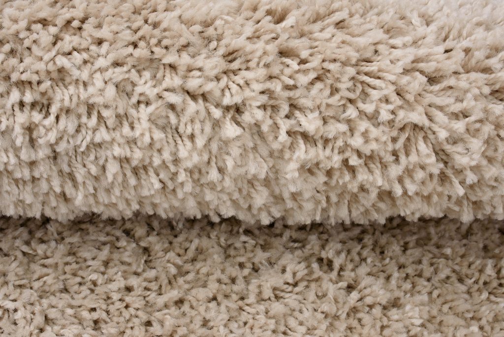 Tappeto Essence Rotondo Shaggy Monocolore Beige