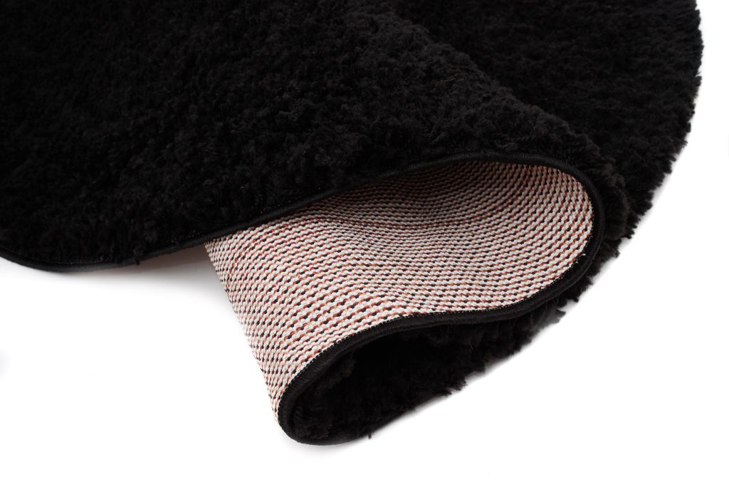 Tappeto Essence Rotondo Shaggy Monocolore Nero