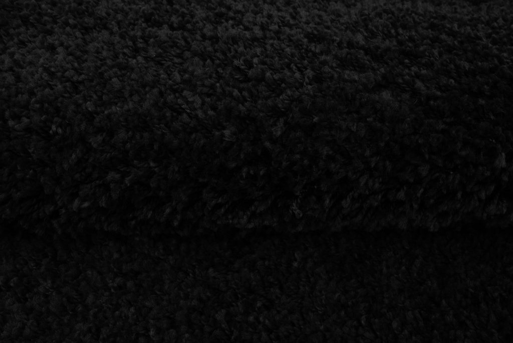 Tappeto Essence Rotondo Shaggy Monocolore Nero