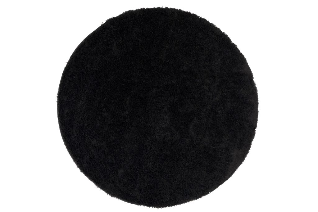 Tappeto Essence Rotondo Shaggy Monocolore Nero