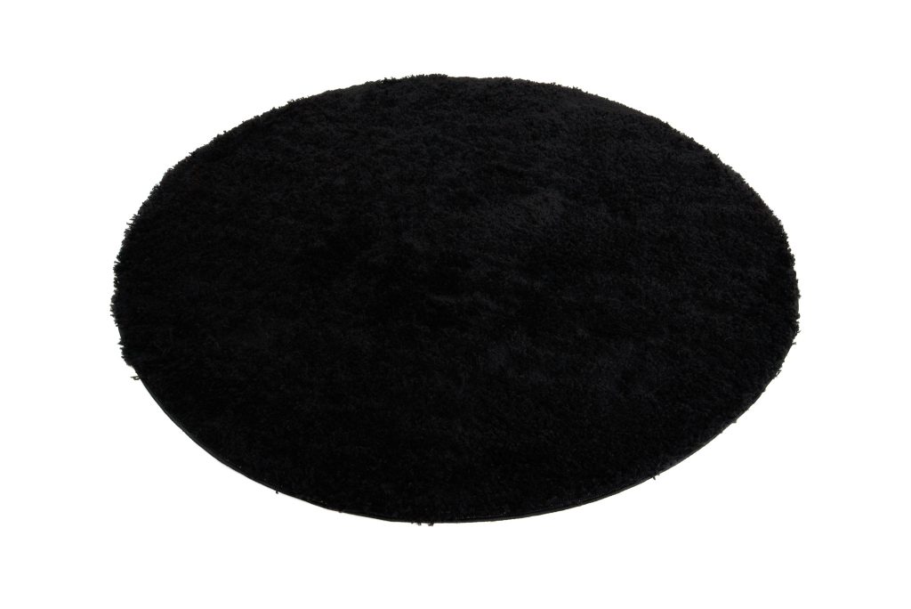 Tappeto Essence Rotondo Shaggy Monocolore Nero