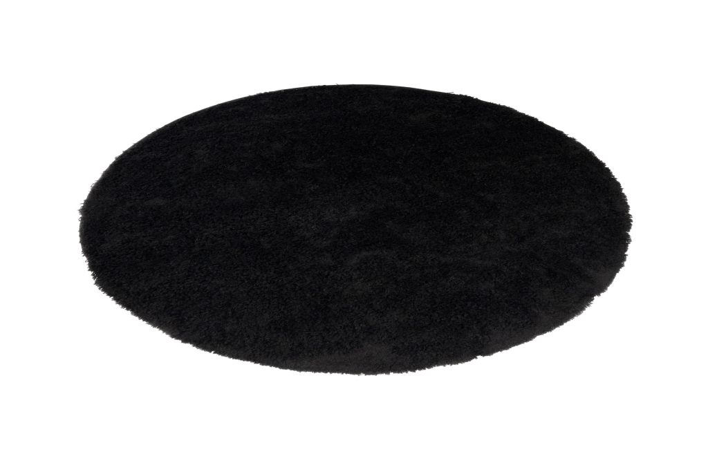 Tappeto Essence Rotondo Shaggy Monocolore Nero