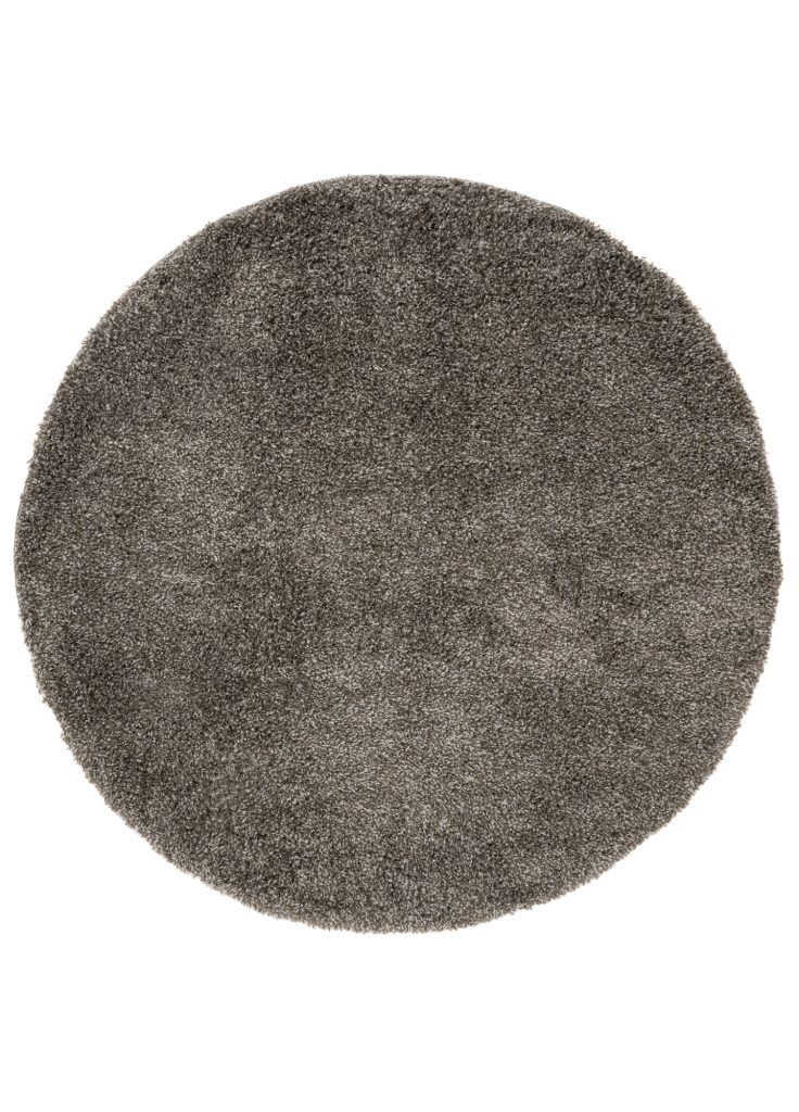 Tappeto Essence Rotondo Shaggy Taupe Grigio Melange