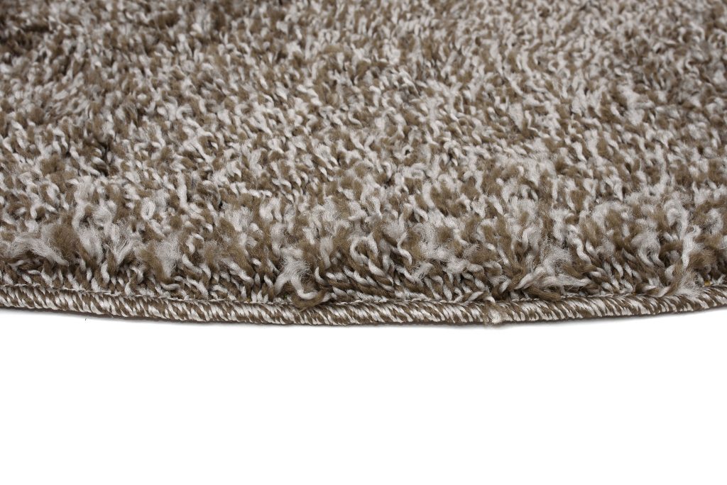 Tappeto Essence Rotondo Shaggy Taupe Grigio Melange