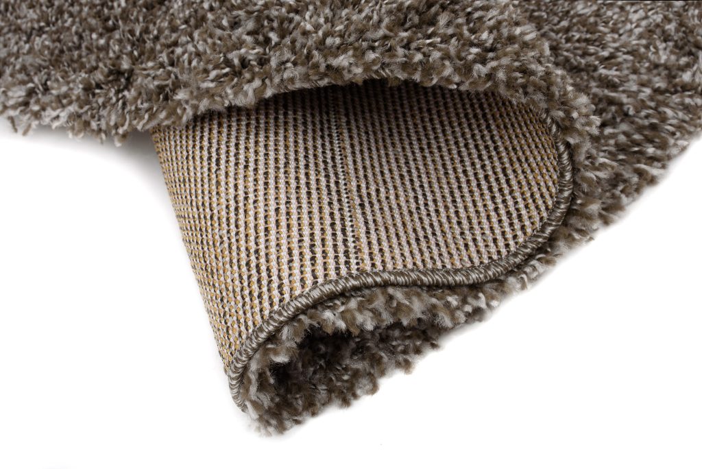 Tappeto Essence Rotondo Shaggy Taupe Grigio Melange