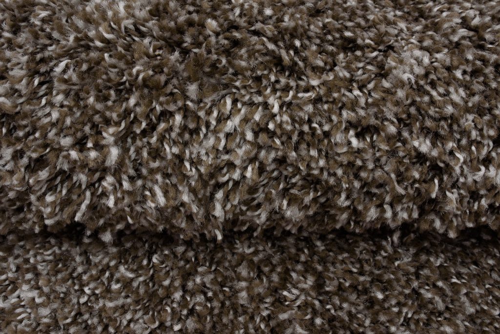 Tappeto Essence Rotondo Shaggy Taupe Grigio Melange