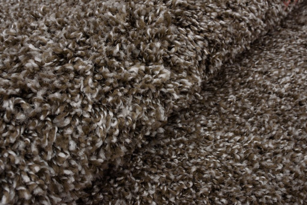 Tappeto Essence Rotondo Shaggy Taupe Grigio Melange