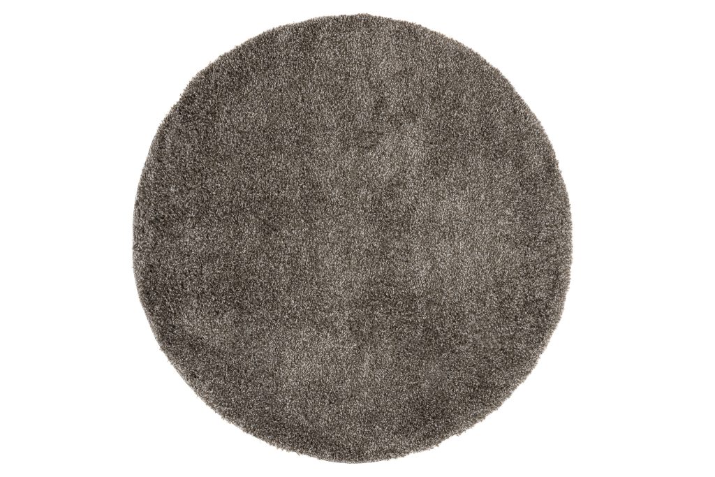 Tappeto Essence Rotondo Shaggy Taupe Grigio Melange