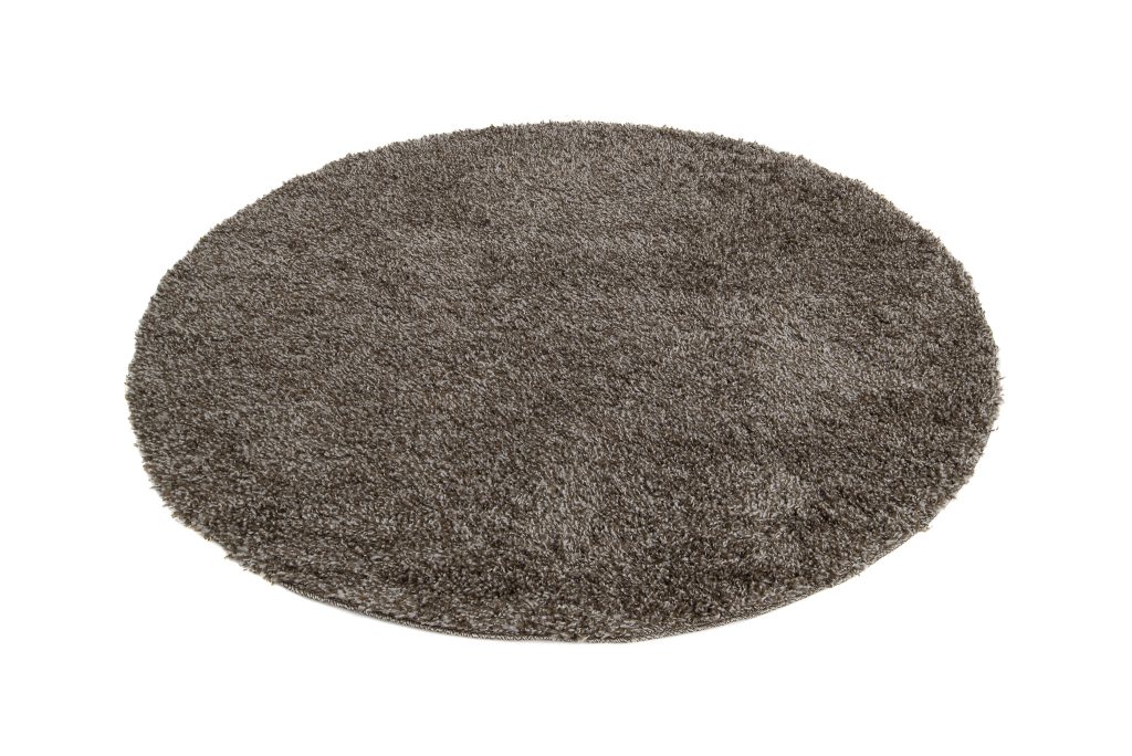 Tappeto Essence Rotondo Shaggy Taupe Grigio Melange