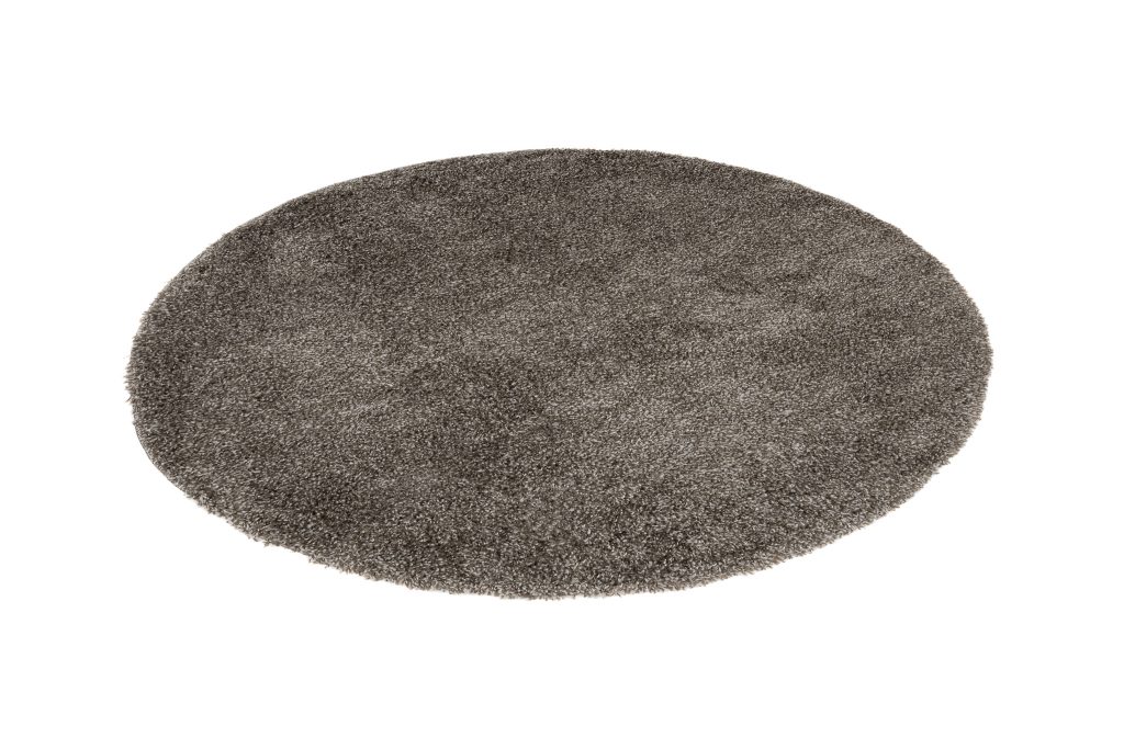 Tappeto Essence Rotondo Shaggy Taupe Grigio Melange