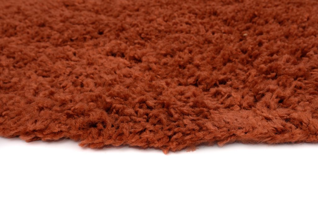 Tappeto Essence Rotondo Shaggy Monocolore Terracotta