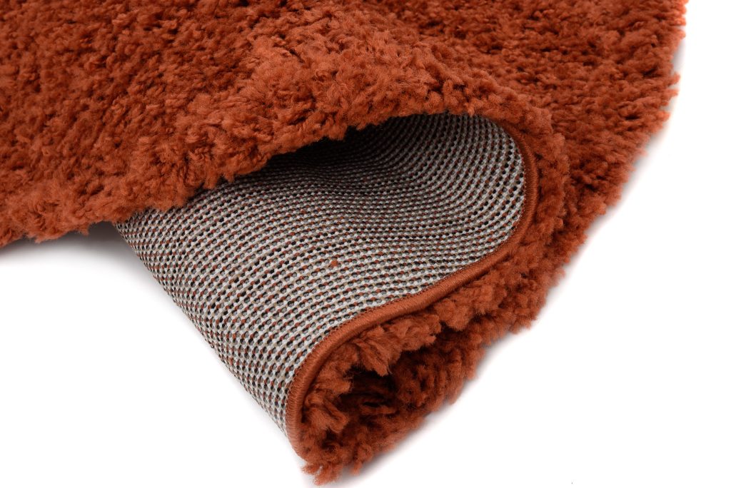Tappeto Essence Rotondo Shaggy Monocolore Terracotta