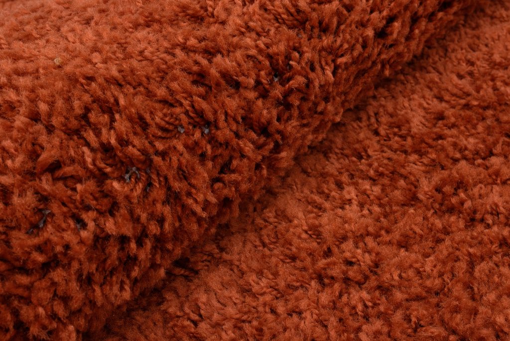 Tappeto Essence Rotondo Shaggy Monocolore Terracotta
