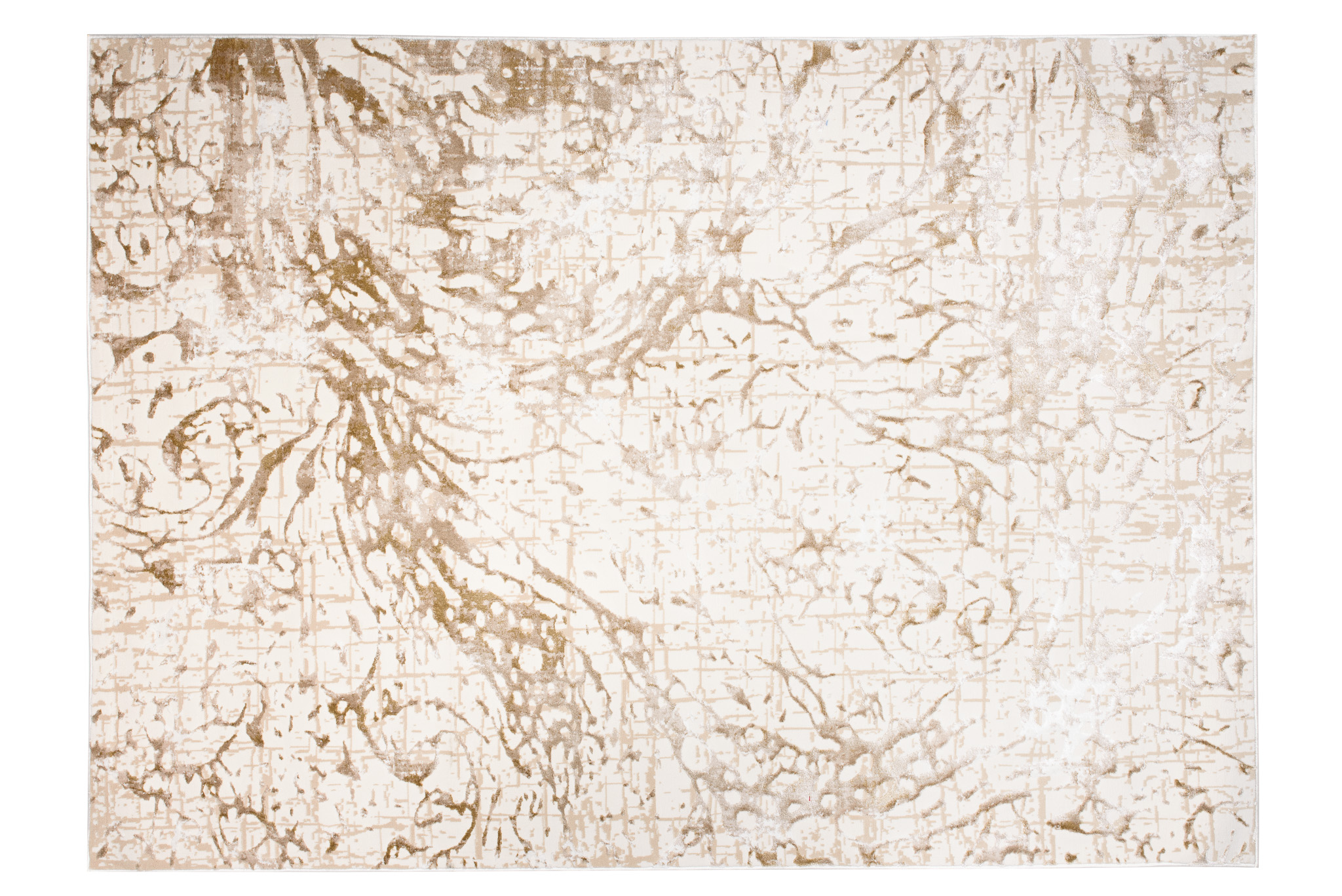 Tappeto Hera Crema Beige Astratto Onde Effetto 3D