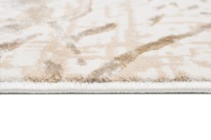 Tappeto Hera Crema Beige Astratto Onde Effetto 3D