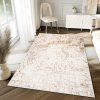 Tappeto Hera Crema Beige Astratto Onde Effetto 3D