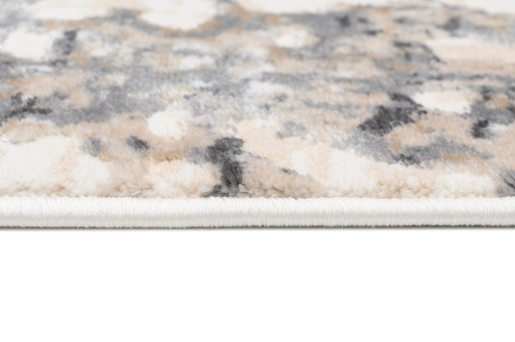 Tappeto Hera Crema Grigio Beige Onde Effetto 3D
