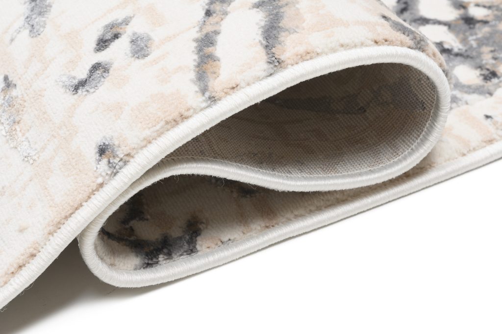 Tappeto Hera Crema Grigio Beige Onde Effetto 3D