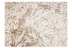 Tappeto Hera Crema Beige Marrone Onde Effetto 3D