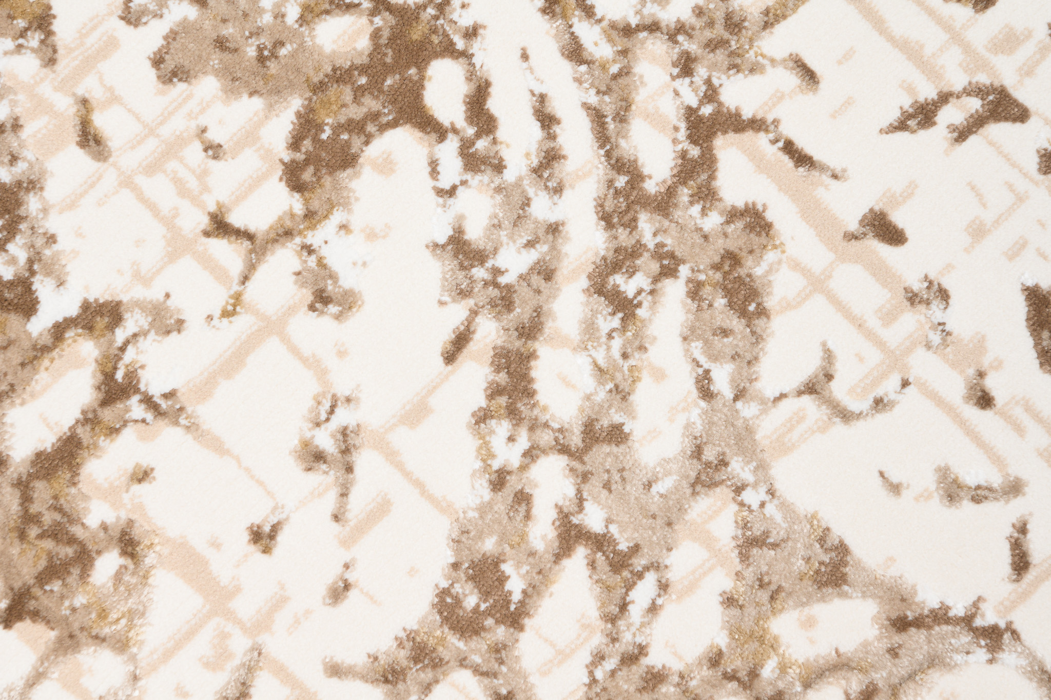 Tappeto Hera Crema Beige Marrone Onde Effetto 3D