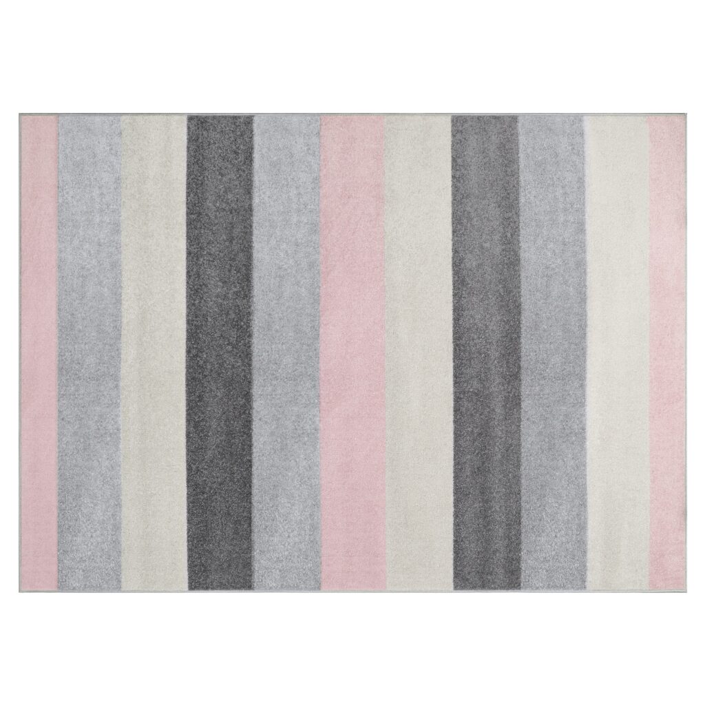 Tappeto Lazur Grigio Rosa Geometrico Linee