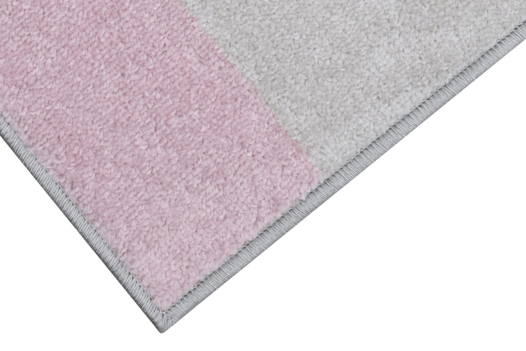 Tappeto Lazur Grigio Rosa Geometrico Linee