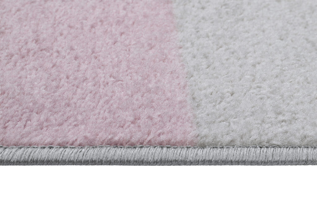 Tappeto Lazur Grigio Rosa Geometrico Linee