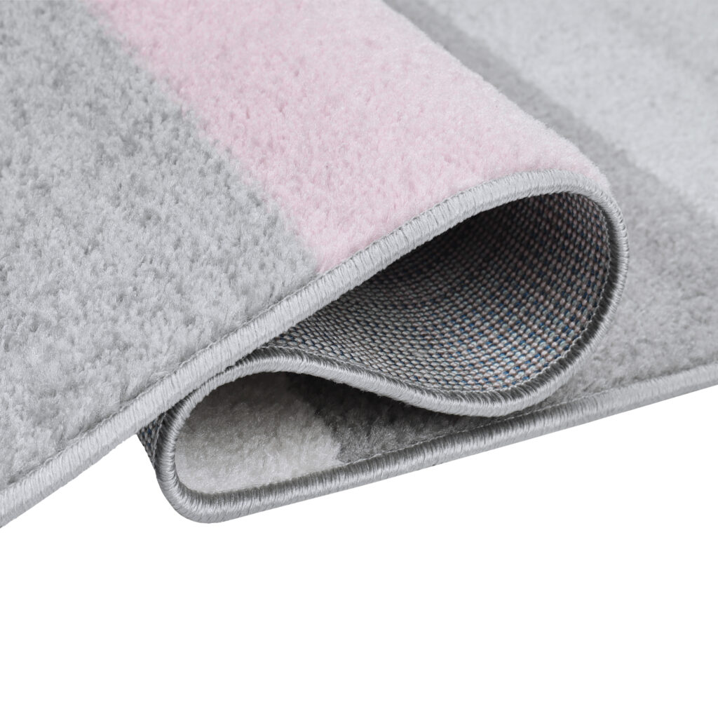 Tappeto Lazur Grigio Rosa Geometrico Linee