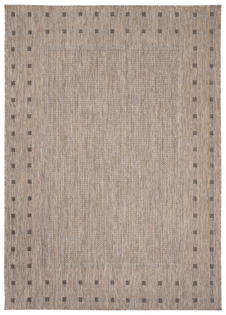 Tappeto Melissa Marrone Cornice Interno Esterno