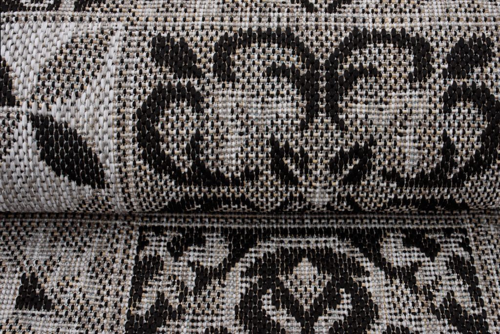 Tappeto Melissa Grigio Nero Mosaico Interno Esterno