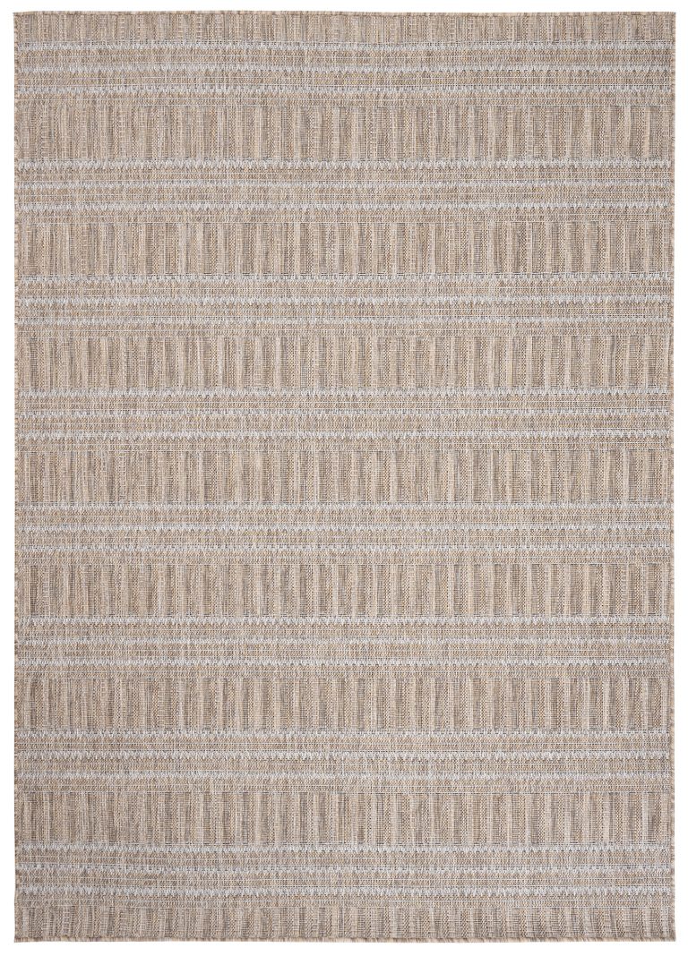 Tappeto Melissa Marrone Linee Interno Esterno