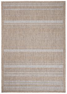 Tappeto Melissa Marrone Grigio Strisce Interno Esterno